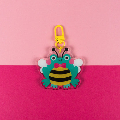 Frog Bee Keyring