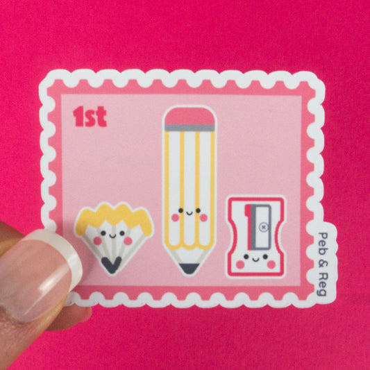 Stationery Stamp Diecut Sticker