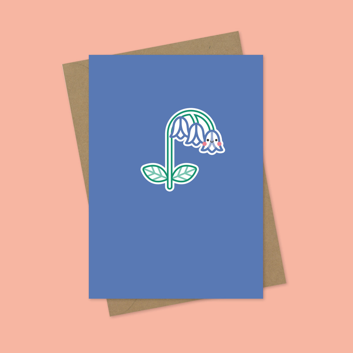 Bluebells Flower A7 Blank Greetings Card