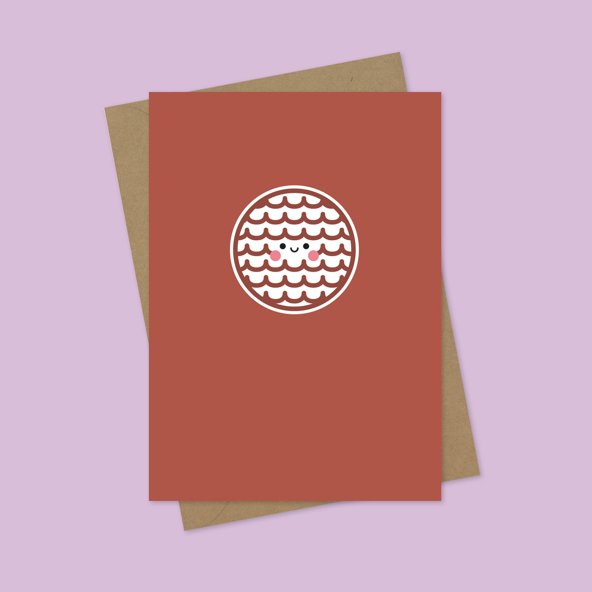 Chocolate Digestive Biscuit A7 Blank Greetings Card