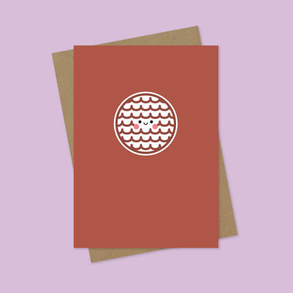 Chocolate Digestive Biscuit A7 Blank Greetings Card