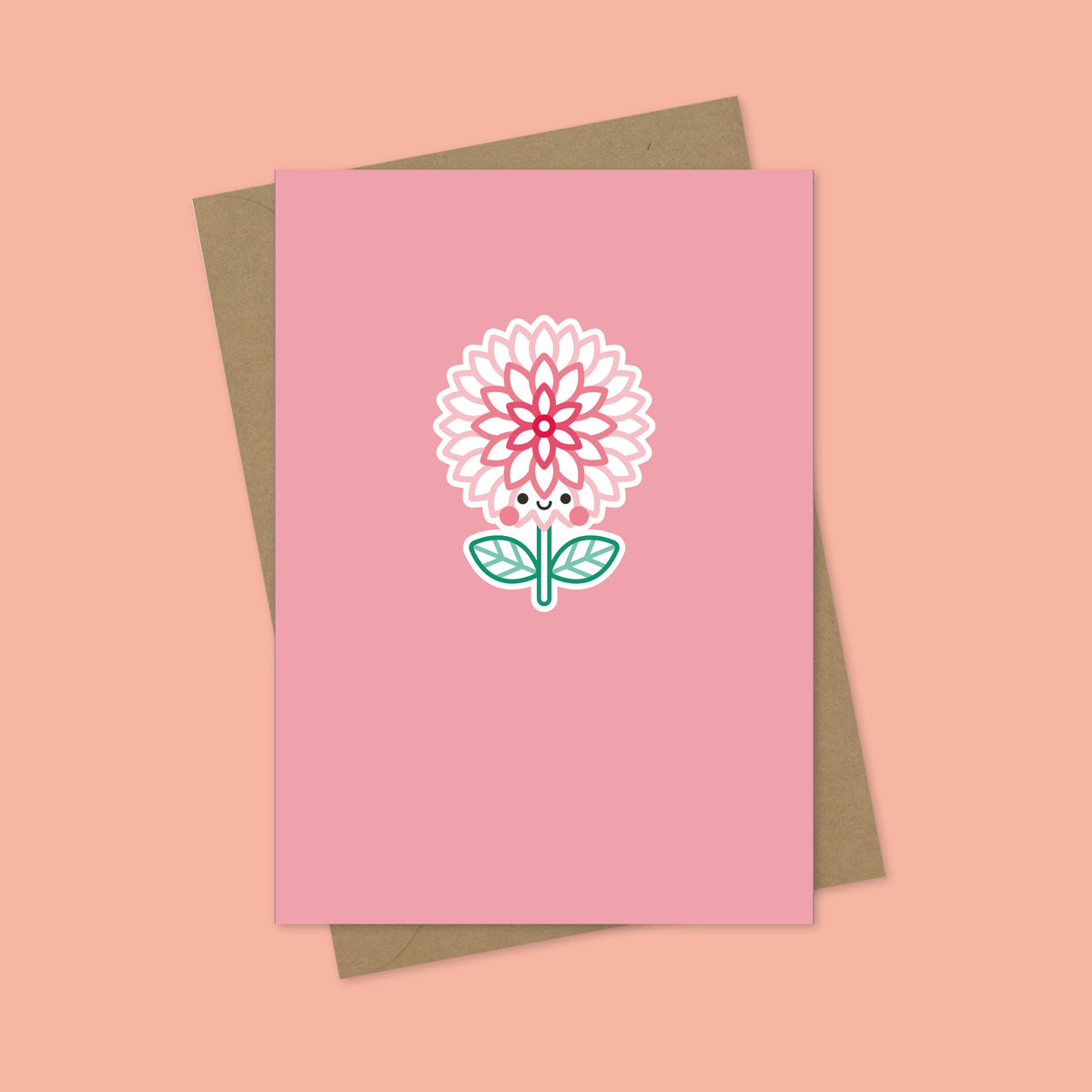 Chrysanthemum Flower A7 Blank Greetings Card