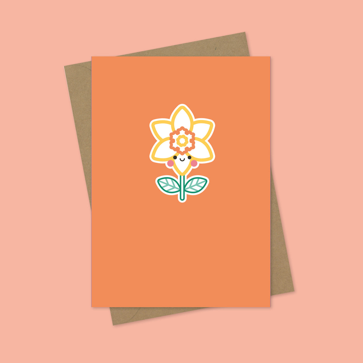 Daffodil Flower A7 Blank Greetings Card