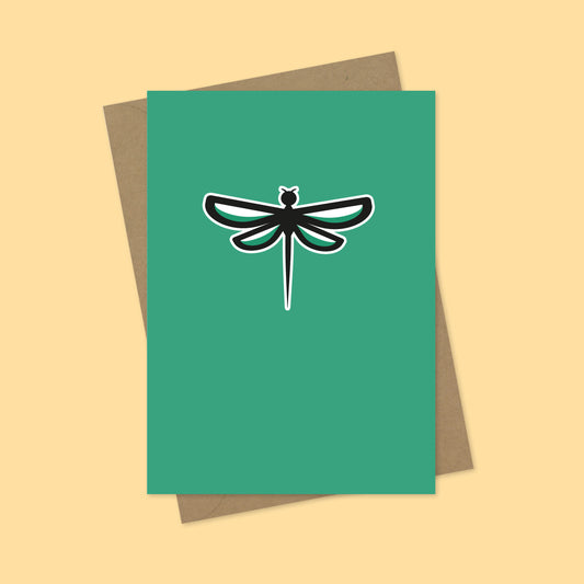 Insect Party Dragonfly A7 Blank Greetings Card