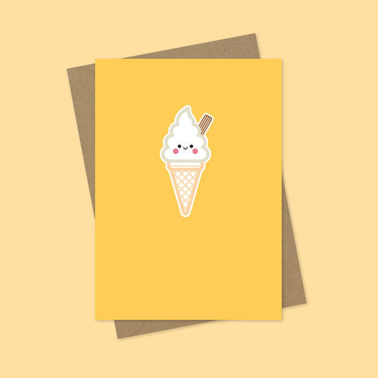 Ice Cream A7 Blank Greetings Card