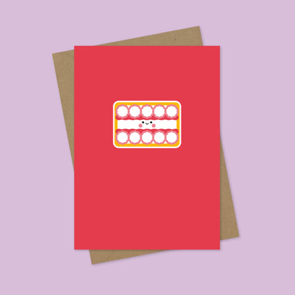Jam Mallow Biscuit A7 Blank Greetings Card