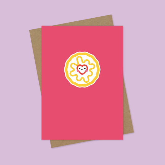 Jammy Biscuit A7 Blank Greetings Card