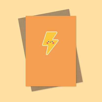 Lightning Bolt A7 Blank Greetings Card