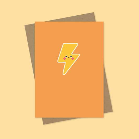 Lightning Bolt A7 Blank Greetings Card