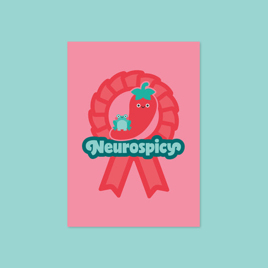 Neurospicy A6 Postcard