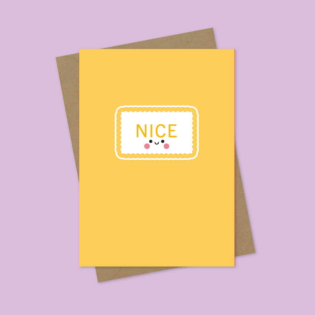 Nice Biscuit A7 Blank Greetings Card