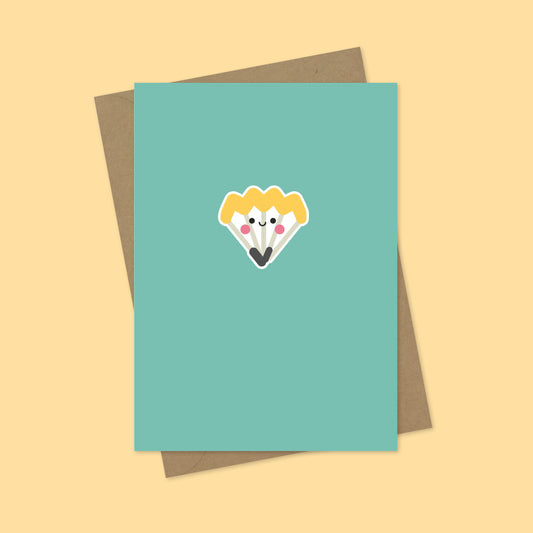 Pencil Shaving A7 Blank Greetings Card