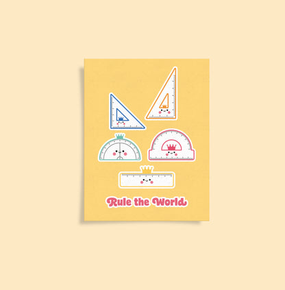 Rule the World Rulers A6 Postcard