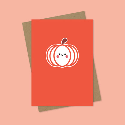 Pumpkin A7 Blank Greetings Card