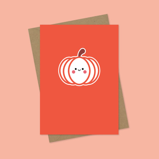 Pumpkin A7 Blank Greetings Card