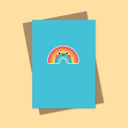 Rainbow A7 Blank Greetings Card