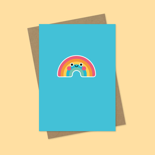 Rainbow A7 Blank Greetings Card