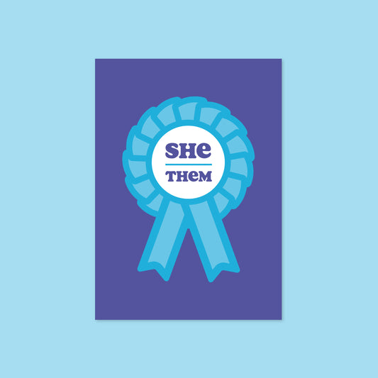 She / Them A6 Postcard