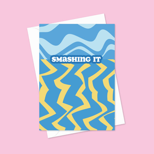 Smashing It A6 Blank Greetings Card