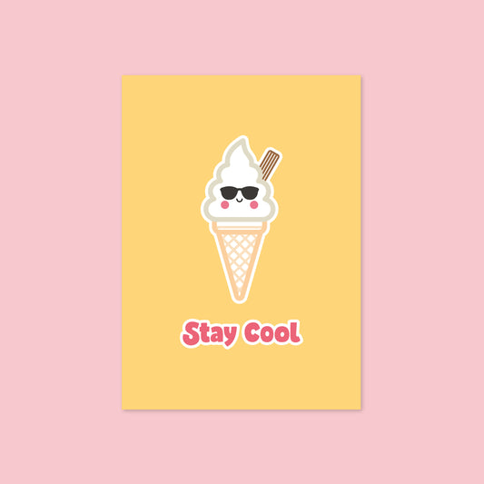 Stay Cool A6 Postcard