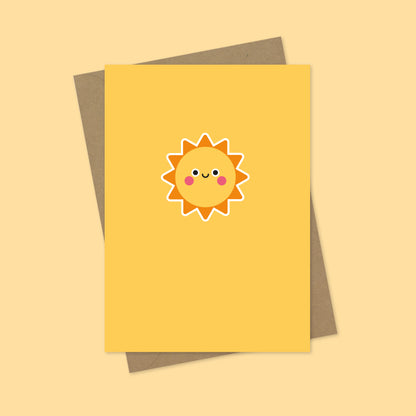 Sunshine A7 Blank Greetings Card