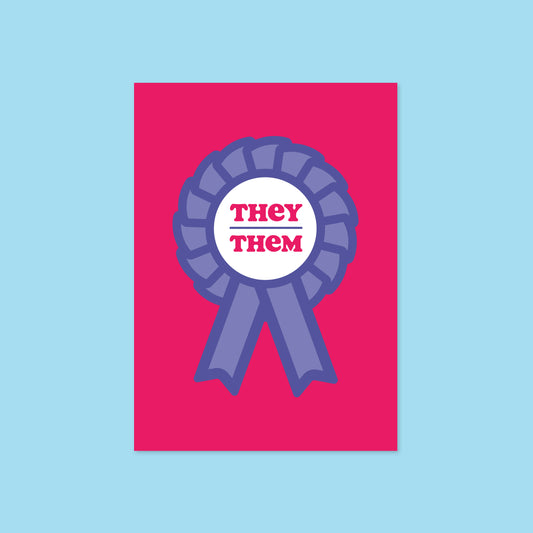 They / Them A6 Postcard