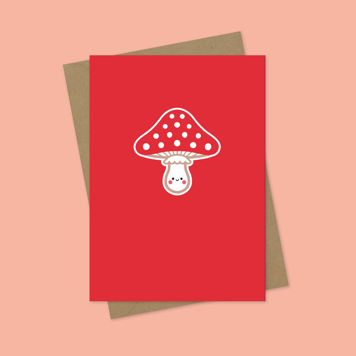 Toadstool A7 Blank Greetings Card