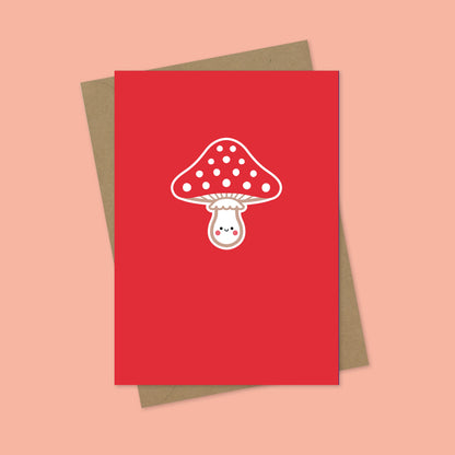 Toadstool A7 Blank Greetings Card